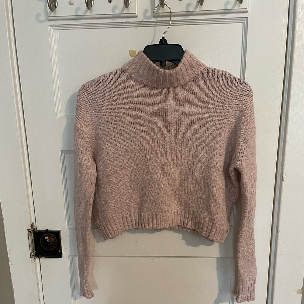 American Eagle cropped turtleneck sweater